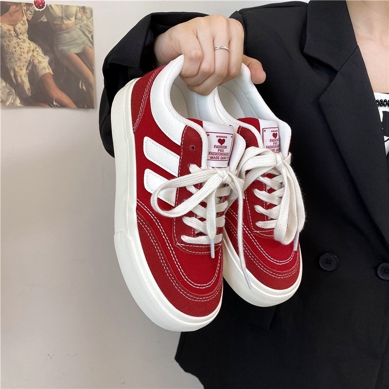 MUCHAO Giày Thể Thao Dệt Kim Phong Cách Hàn Quốc Thời Trang Cho Nữ