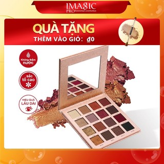 Bảng phấn mắt Imagic 16 màu nhung mịn và ánh nhũ 178g