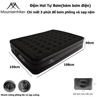  Nệm hơi tự bơm,mountainhiker,đơn đôi kèm bơm điện,SZK792 