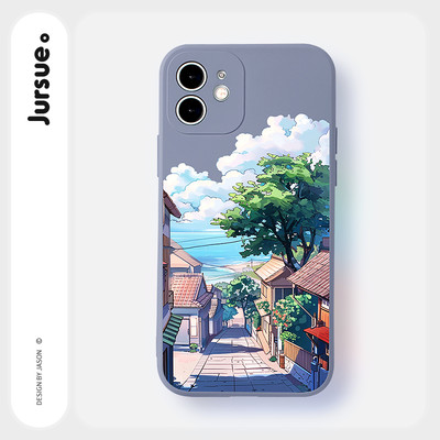 Ốp lưng JURSUE mềm dễ thương đẹp độc lạ cho iPhone 17 16 15 14 13 12 11 Pro Max SE 2020 X XR XS 8 7 ip 6S 6 Plus Y4718