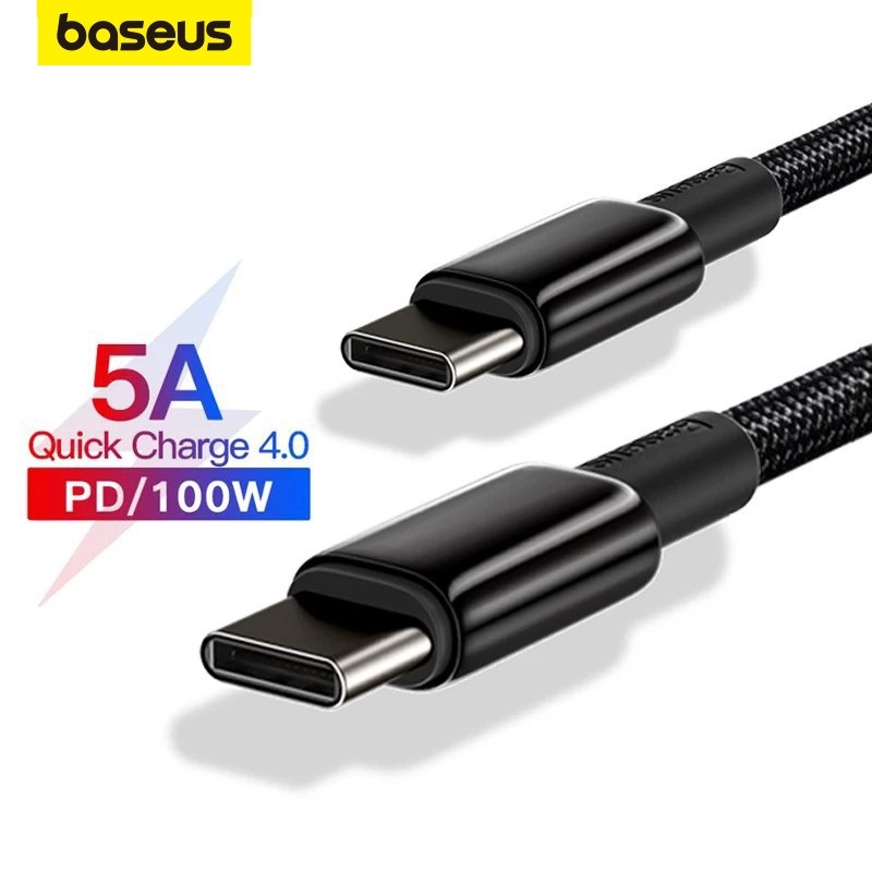 Cáp Sạc Nhanh Baseus 100W Type C Sang Type C Cho MacBook iPad
