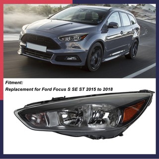 Motorlife tuần tự máy chiếu led đèn pha fo2502339 đen đầu hội thay thế cho xe ford focus s se st 2015 đến 2018