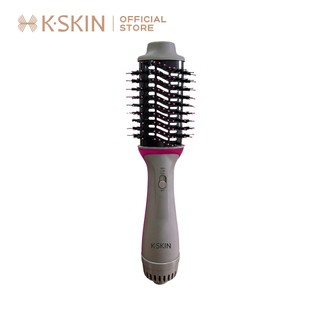 K.skin Hot Air Cool Air Brush Lược uốn tóc Máy sấy tóc Xoay 2 trong 1 360 Máy duỗi tóc đa chức năng Máy uốn tóc