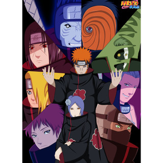 Naruto Đau Cho Thế Giới Cho Akatsuki poster Anime canvas In Tranh Treo Tường Nghệ Thuật