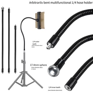 Ống đa năng 20cm / 30cm / 50cm phụ kiện chân máy cả hai đầu 1 / 4 bên trong và bên ngoài răng kim loại khuỷu tay ống cổ ngỗng kẹp ống