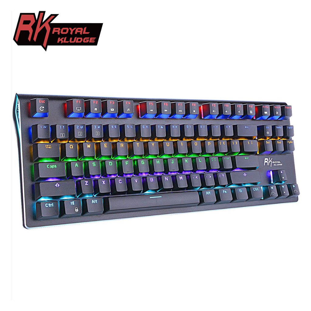 ROYAL KLUDGE Bàn Phím Cơ 87 Phím Màu Đen Chuyên Nghiệp Có Dây rkg87