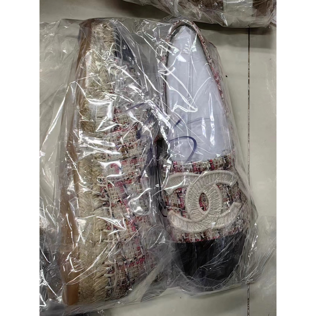 Không Hộp-Giày Giày Lười Da Cừu Espadrilles Mới