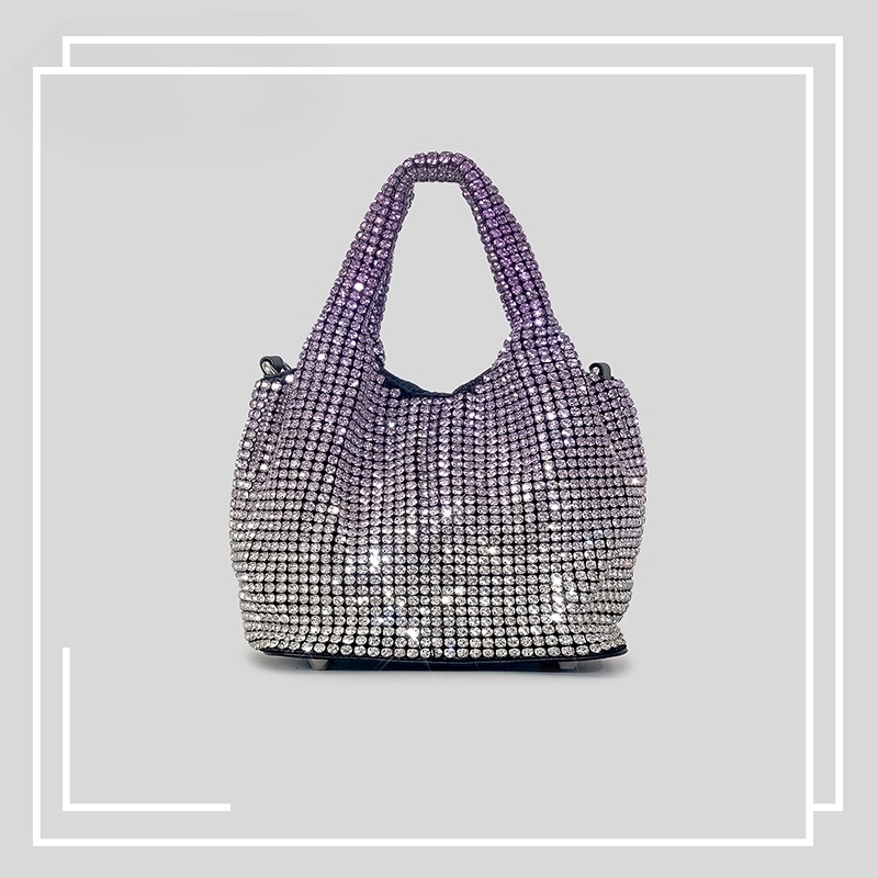 AW thời trang kim cương rau giỏ tote túi nữ long lanh kim cương đơn vai túi