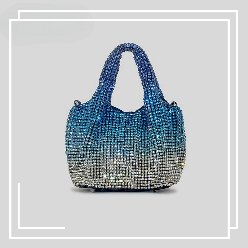 AW thời trang kim cương rau giỏ tote túi nữ long lanh kim cương đơn vai túi