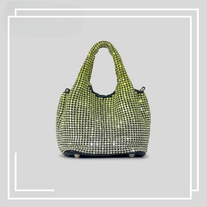 AW thời trang kim cương rau giỏ tote túi nữ long lanh kim cương đơn vai túi