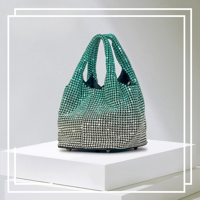AW thời trang kim cương rau giỏ tote túi nữ long lanh kim cương đơn vai túi