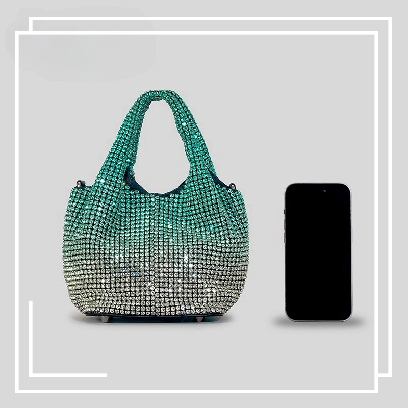 AW thời trang kim cương rau giỏ tote túi nữ long lanh kim cương đơn vai túi
