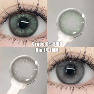 Ksseye 1 Cặp Ống Kính Tiếp Xúc Cận Thị 1 Ngày Ống Kính Mềm 14,2mm Tiếp Xúc Nhiều Màu Sắc Với Mắt Trang Điểm Búp Bê Mắt Thoải Mái Quà Tặng Miễn Phí