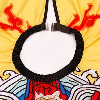Hàng có sẵn#新品理发围布烫染理发店防静电成人家用美发店围布剪发围布不沾发防水黄色龙袍围布
