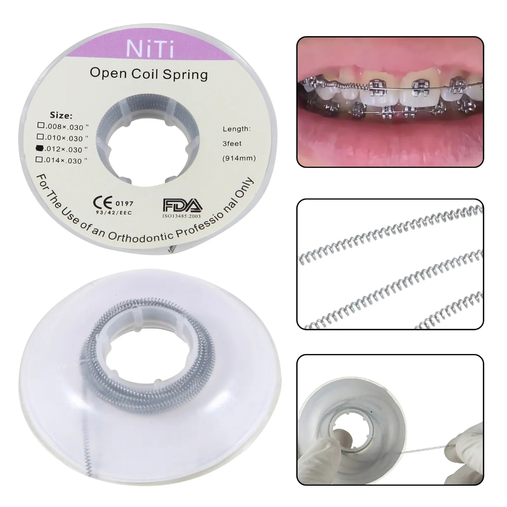3Feet / Cuộn Nha Khoa NiTi Mở Cuộn Dây Lò Xo Chỉnh Nha Dây 914mm / Cuộn