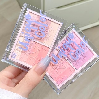 Xixi Bảng má hồng gradient nhiều màu Trang điểm khỏa thân tự nhiên Màu sáng rực rỡ Màu mịn mịn dành cho người mới bắt đầu Màu hồng cam má hồng mỹ phẩm mặt NO.D717