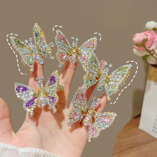  Kẹp Tóc Phong Cách Cổ Tích Kim Cương Giả Cánh Di Chuyển Hình Bướm Kẹp Tóc Kim Loại Nổ Kẹp Tóc Gãy Cho Nữ Kẹp Tóc Mỏ Vịt Kẹp Phụ Kiện Tóc Thời Trang 