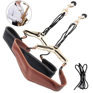 Dây da đeo cổ kèn saxophone 2 màu tùy chọn