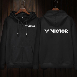  Đồng phục áo hoodie cầu lông Victor Dành cho nam nữ Áo hoodie có mũ trùm đầu YY Áo khoác tập thể thao mùa xuân   mùa thu giữ ấm tay dài bẩn dây kéo áo nỉ phù hợp với áo hoodie zip hoodie 