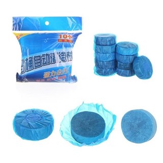 Chất tẩy rửa tự động bong bóng xanh khử nhiễm mạnh 10 túi kho báu vệ sinh nhà vệ sinh