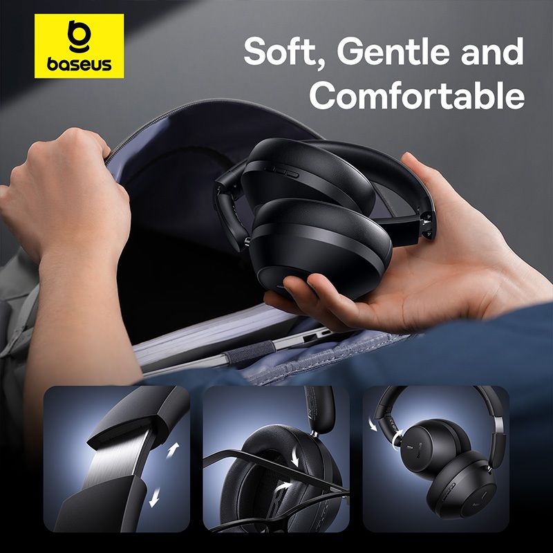 Tai nghe BASEUS không dây Bluetooth Bass 30 Max -30dB khử tiếng ồn thụ động với 2 ENC Mics Bass mạnh mẽ in 50 giờ | BigBuy360 - bigbuy360.vn