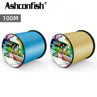  Ashconfish Cuộn Dây Câu Cá Bện 4 Sợi 100M X4 Dyneema 