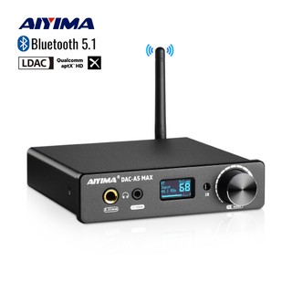  Bộ khuếch đại tai nghe AIYIMA Audio DAC-A5 MAX Bluetooth 5.1 ES9038K2M Bộ giải mã APTX LDAC Hỗ trợ DSD256 PCM384 có điều khiển từ xa 