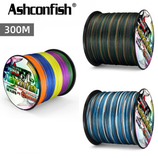 Ashconfish Cuộn Dây Câu Cá Bện 4 Sợi 300M 6-100LB Chất Lượng Cao