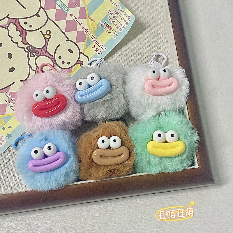 🌺🌺Móc Khóa Búp Bê Nhồi Bông Miệng Xúc Xích Vui Nhộn Sáng Tạo Trang Trí Ba Lô Đi Học