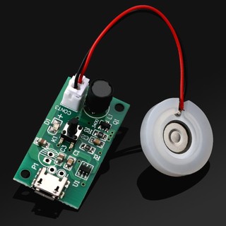 Máy tạo độ ẩm Mini USB Bộ dụng cụ DIY Máy tạo sương mù và bảng mạch điều khiển Máy phun sương Phim phun sương Tấm dao động Mini