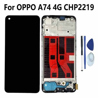 Dành cho oppo a74 4g chp2219 màn hình lcd bộ số hóa cảm ứng bộ phận thay thế