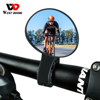 West biking xe đạp gương chiếu hậu đi xe đạp đa năng có thể điều chỉnh gương chiếu hậu tay lái xe đạp phụ kiện gương xe đạp