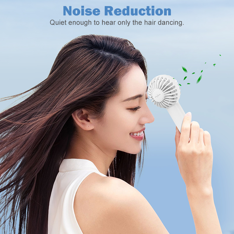 GOOJODOQ Quạt Mini cầm tay có thể sạc lại cho trẻ em đi học Sạc USB nhỏ tốc độ gió mạnh | BigBuy360 - bigbuy360.vn