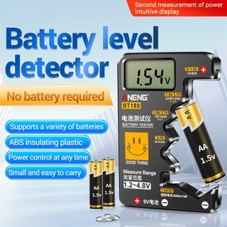 Máy kiểm tra pin 9v aa aaa nút cell đa năng hộ gia đình màn hình hiển thị kỹ thuật số pin kiểm tra ngân hàng điện dụng cụ phát hiện