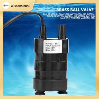 Máy bơm nước chìm không chổi than dc đầu thủy lực mini 12v -20℃-90℃