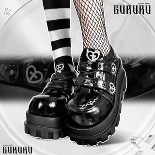 Gothic Giày Punk Tình Yêu Cross Macaron Tiểu Văn Hóa Giày Đế Dày Thời Trang Jirai Kei Landmine Phong Cách