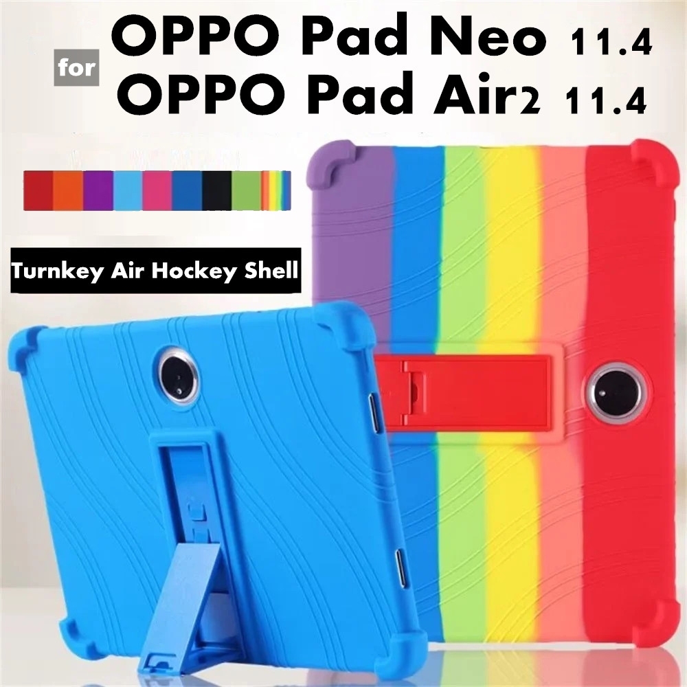 Dành Cho OPPO Pad Neo Tablet 11.4 inch 2024 Ốp Lưng Silicon Mềm Chống Sốc Bảo Vệ Đứng Cho OPPO Pad A