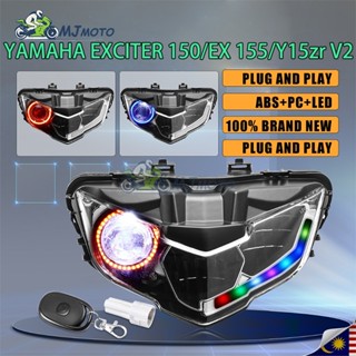 Đèn pha cho YAMAHA Yamaha Exciter 150 EX150 ex155 2019 2020 Lc135 V8 Y15Zr V2 Exciter150  ĐÈN ĐẦU ĐIỀU KHIỂN TỪ XA ĐÈN ĐUA XE