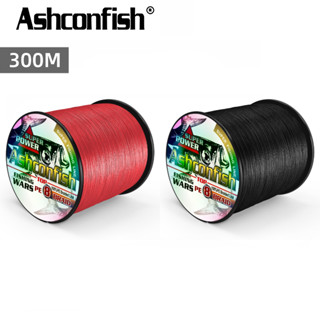  Ashconfish Cuộn Dây Câu Cá Bện 8 Sợi 300M X8 Chất Lượng Cao Đen 
