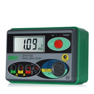 Máy đo điện trở nối đất màn hình lcd kỹ thuật số dy4100 hiển thị