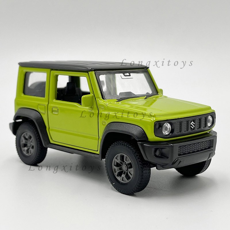 1: 34 Diecast Mô Hình Kim Loại Xe Ô Tô Đồ Chơi Welly Suzuki Jimny SUV Kéo Lại Thu Nhỏ Bản Sao