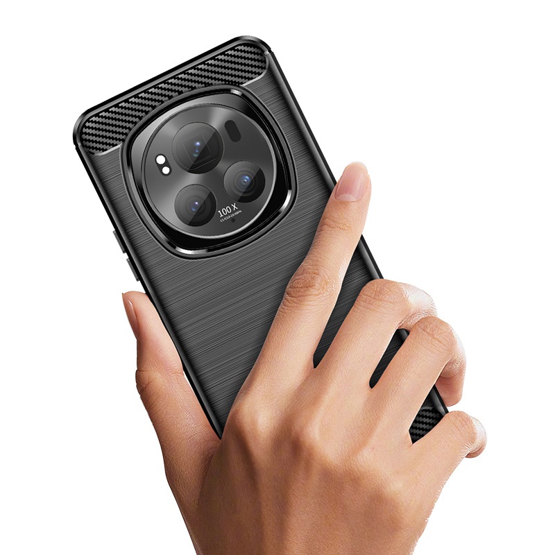 Vỏ Sợi Carbon Mềm Cho Honor Magic 6 Pro Magic6 Magic6Pro 6Pro Sợi Carbon Mềm Chống Sốc Mặt Sau Mỏng 