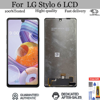 Dành cho lg stylo 6 màn hình lcd bộ số hóa cảm ứng có khung cho lg q730 màn hình thay thế linh kiện sửa chữa 6.7 "