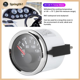 Máy đo nhiệt độ nước động cơ hàng hải 52mm/2in 40-120oC cho thuyền RV 【Spring061】