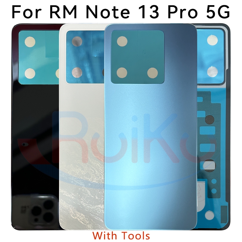 Mới Cho Redmi note 13 pro 5g Pin Phía Sau Cửa Kính Nhà Ở Sửa Chữa Thay Thế Cho note 13 pro 5g 2312DR