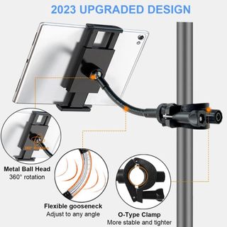 Giá đỡ điện thoại Mic 360° Giá đỡ điện thoại linh hoạt cho giá đỡ micro Kẹp điện thoại cực âm nhạc chắc chắn để biểu diễn Bài phát sóng trực tiếp