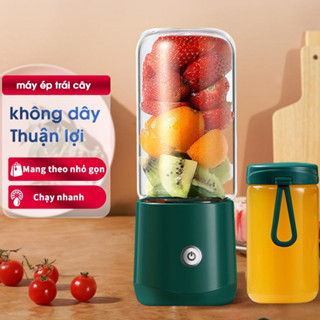 2 Máy Xay Sinh Tố mini Không Dây Sạc usb 6 Lưỡi Tiện Dụng