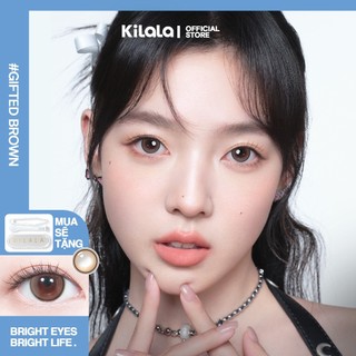 10 chiếc Kính áp tròng Kilala lens 1 ngày màu lam Gifted Brown DIA 14.0mm có độ (0-8)