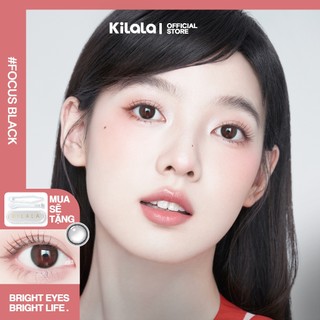 10 chiếc Kính áp tròng Kilala lens 1 ngày màu đen Focus Black DIA 14.0mm có độ (0-8)
