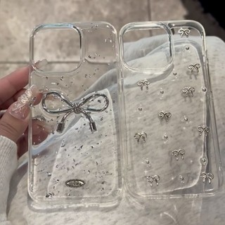 Ốp Điện Thoại Trong Suốt Chống Sốc Phối Lá Vàng / Bạc Cho IPhone 17 16 15 pro max 14 Pro Max 15 14 13 12 11 Pro Max 15 14 Plus 14